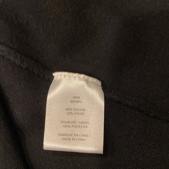 XL Graffiti Black sweater with dramatic sheer drape - NWT - Picture 5 of 5